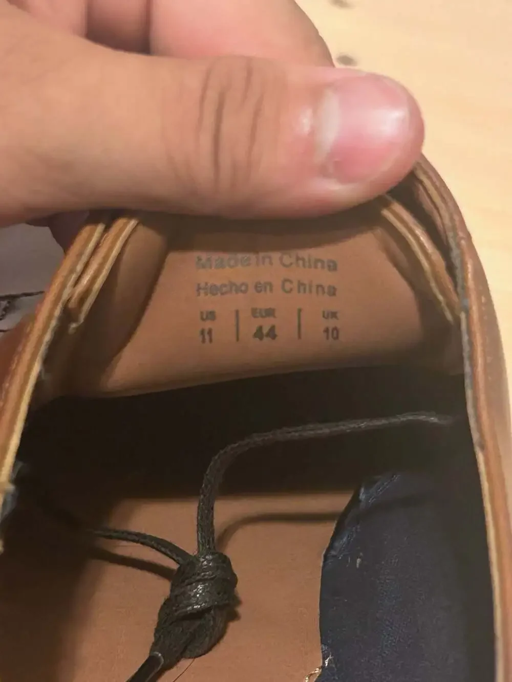 Call It Spring Cognac Cap Toe Derby Dress Shoes
